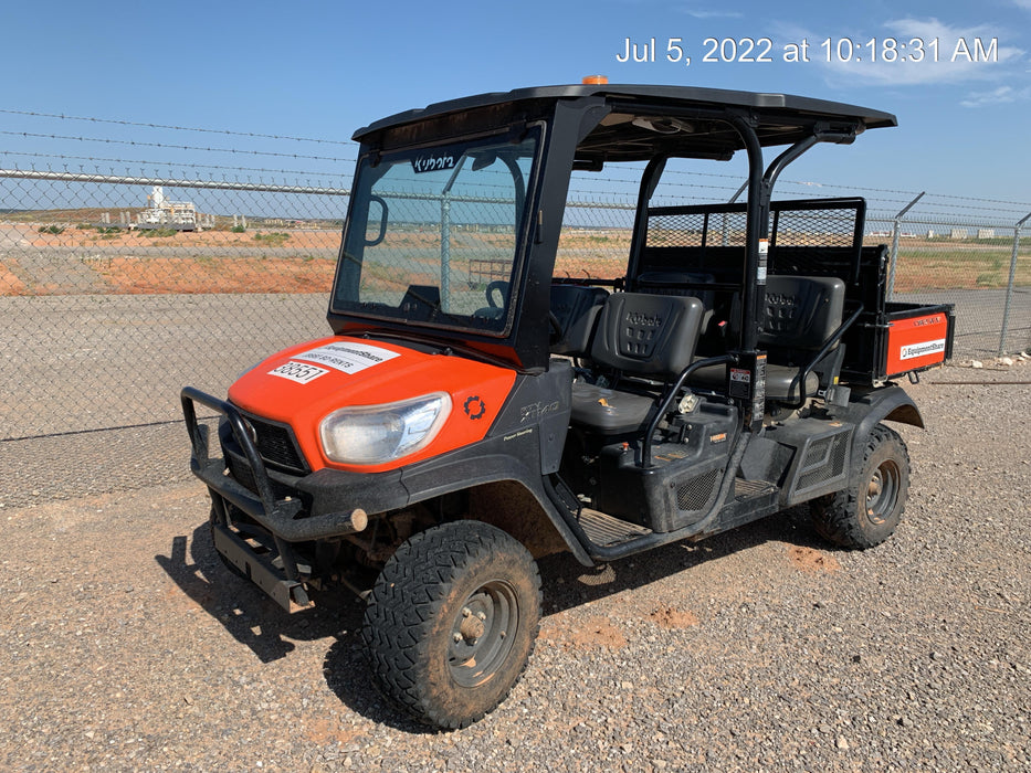 2019 Kubota RTV-X1140W-H 4wd Utility Cart, LED Strobe, Windshield Tempered Glass, Plastic Canopy, Wire Harness Kit, Backup Alarm