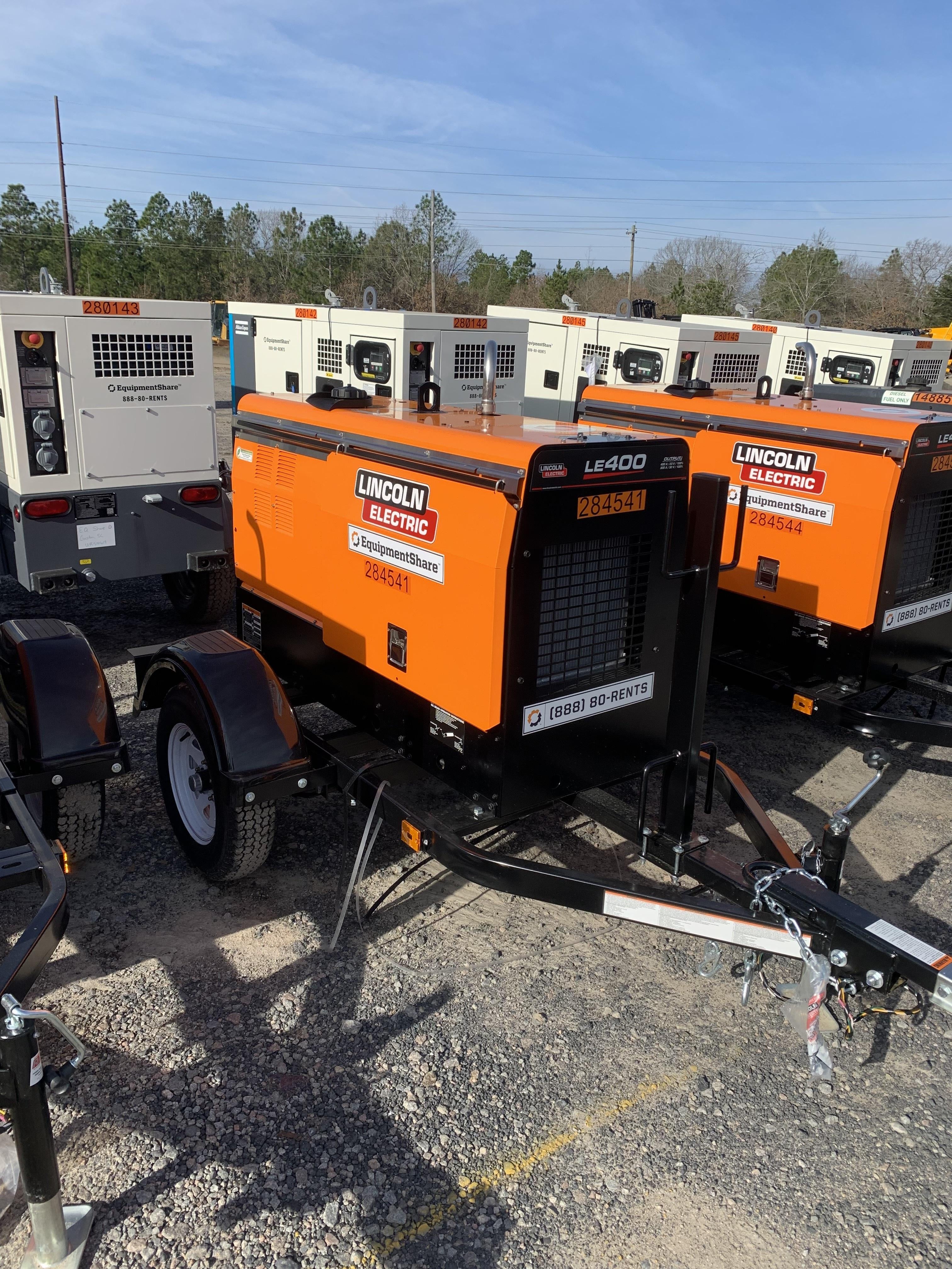 2022 Lincoln Electric LE400 Kubota V1505, Trlr, Cable Rack, Light Kit, ES Decals, T3