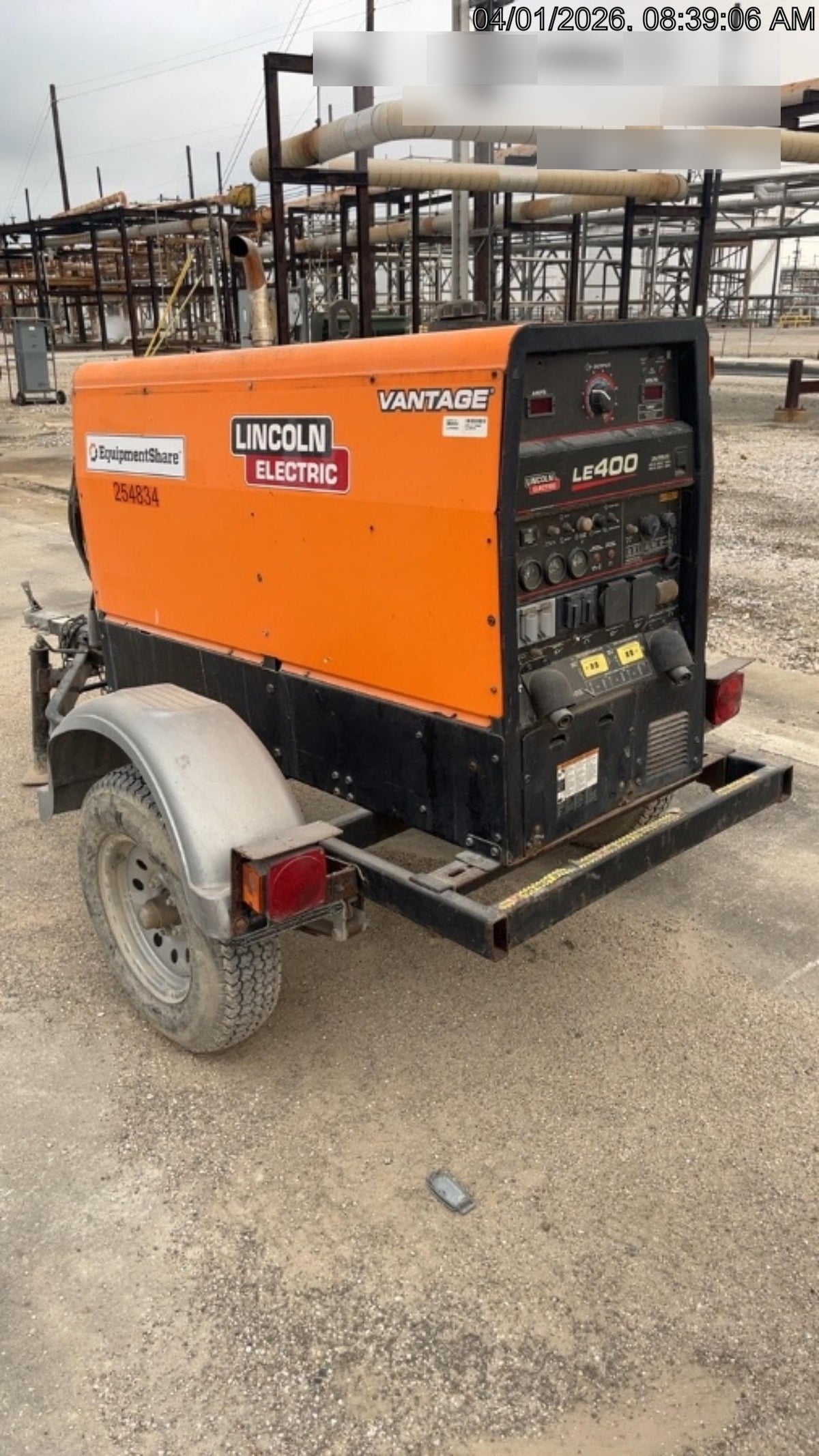 2022 Lincoln Electric LE400 Kubota V1505, Trlr, Cable Rack, Light Kit, ES Decals, T3