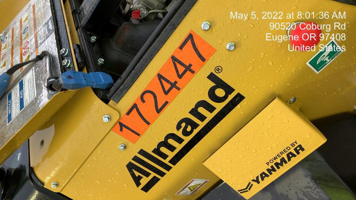 2021 Allmand NLV3GR (4) LED Light Fixture 350W, 23' Vertical Mast, 3kW Prime, Towable, Deep Sea L401, Leveling Jacks, Yanmar T4F 5.8hp
