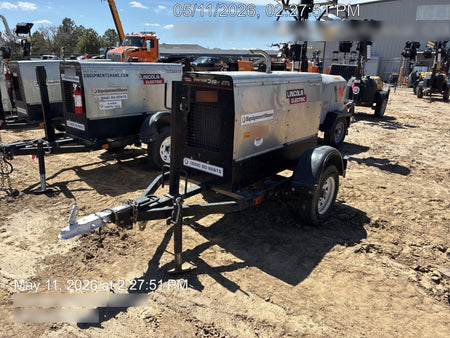 2019 Lincoln Electric Vantage 322 Ready-Pak 3, Two Wheel Trailer, Fender and Light Kit, Cable Rack