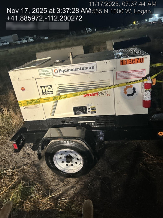 2020 Multiquip DLW400ESA4 400 amp Welder, 14kW, 120/240V, T4F Kubota, Trailer