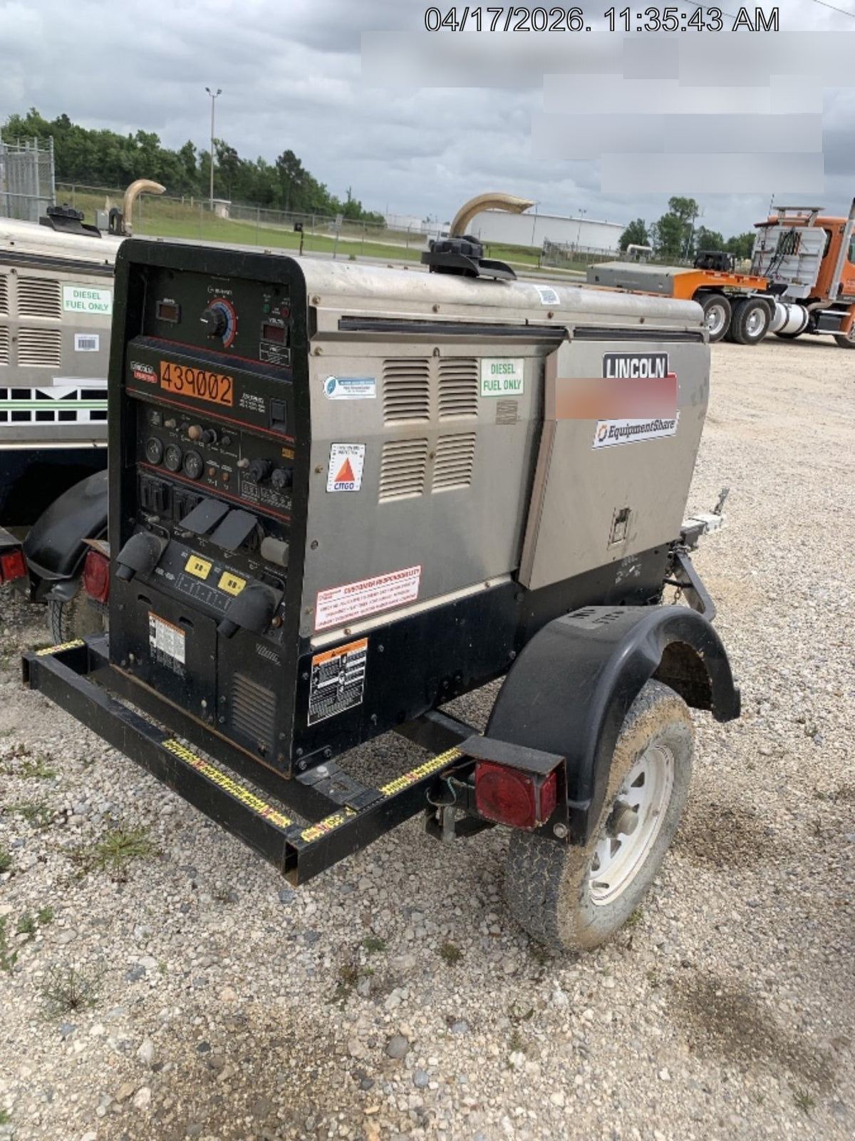 2024 Lincoln Electric LE400 Kubota V1505, Trlr, Cable Rack, Light Kit, ES Decals, T3