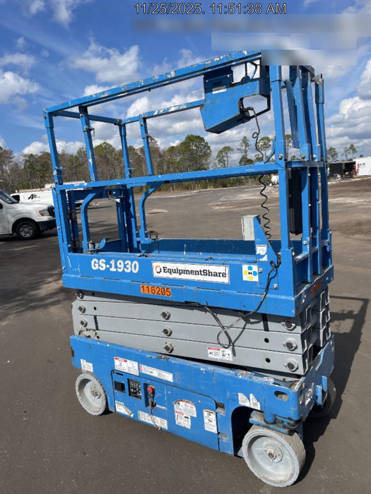 2020 Genie GS-1930 Solid Non Marking Tires, Beacon, Folding rails with half height swing gate