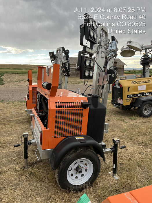 2024 Wanco WLTT-4MM4K Diesel, Deep Sea Controller, Shore Power Plug, Auto Start, (4) 350W LED Floodlights, 4kW Generator, 60 Gal Fuel Tank, 2" Ball, T3