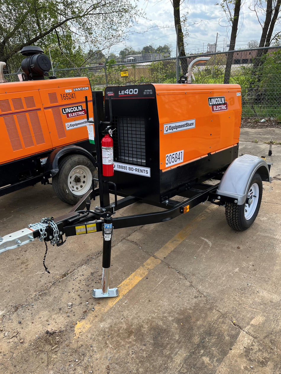 2023 Lincoln Electric LE400 Kubota V1505, Trlr, Cable Rack, Light Kit, ES Decals, T3