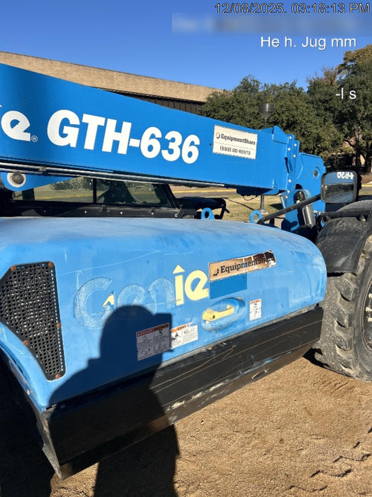 2018 Genie GTH-636 Genie GTH-636 w/Enclosed Cab w/HVAC, Work Lights, Solid Tires, Beacon, 48" Carriage and Forks