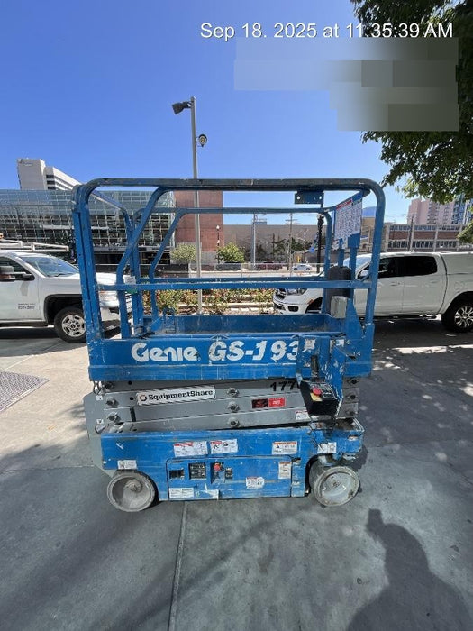 2018 Genie GS-1930 Genie GS-1930 w/Fixed Rail, Chain Entry