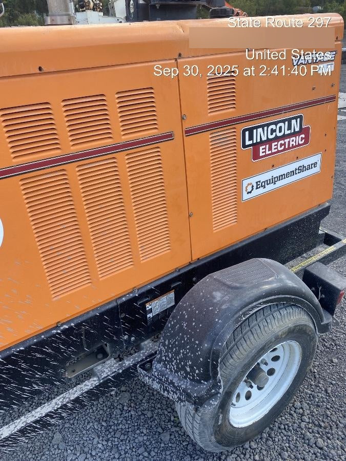 2021 Lincoln Electric Vantage 549X Ready Pak 3, ORANGE (includes trailer, cable rack, fender light kit)