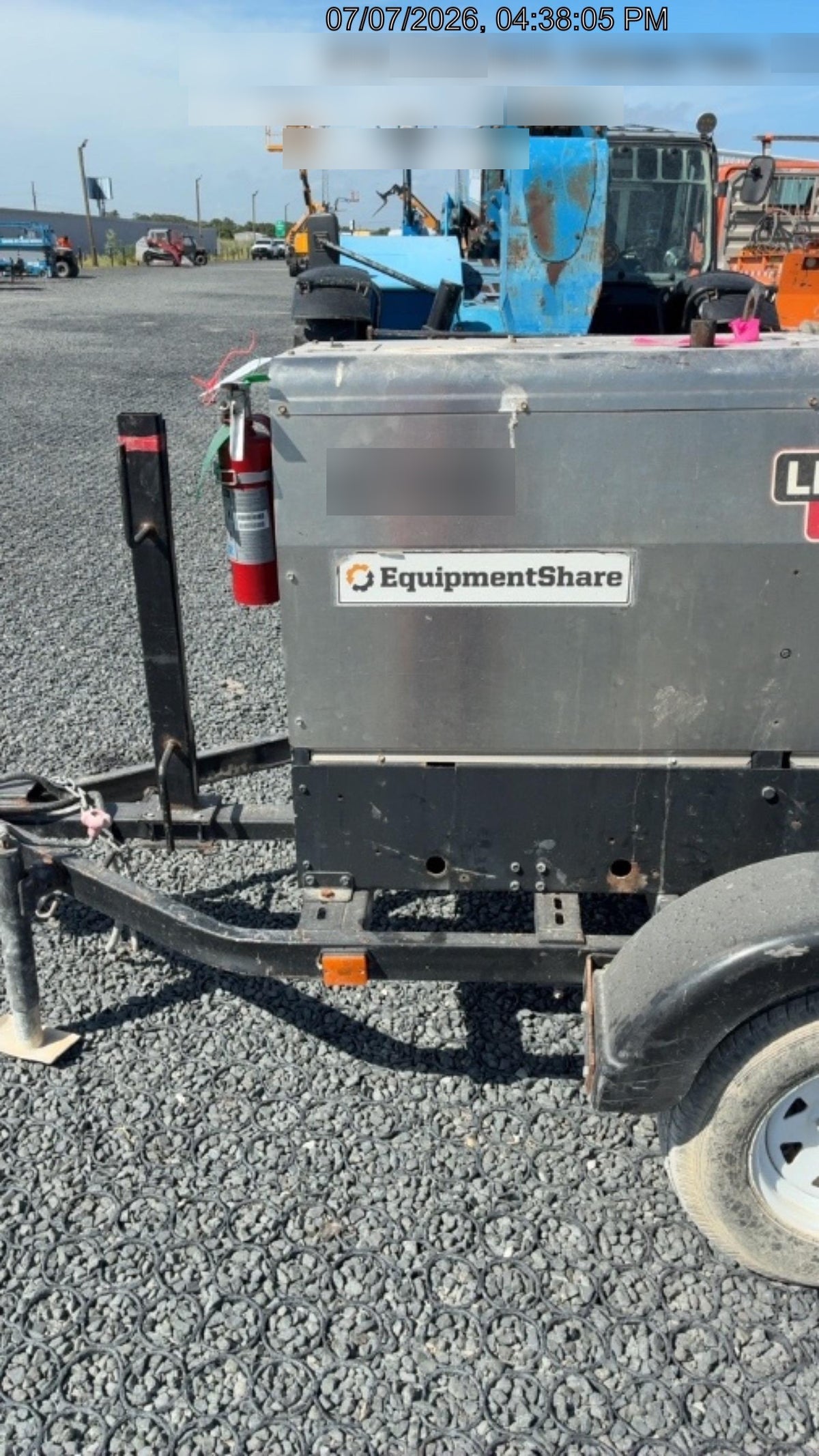 2019 Lincoln Electric Vantage 322 Ready-Pak 3, Two Wheel Trailer, Fender and Light Kit, Cable Rack