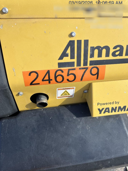 2022 Allmand NLV3GR (4) LED Light Fixture 350W, 23' Vertical Mast, 3kW Prime, Towable, ES Decals, T3