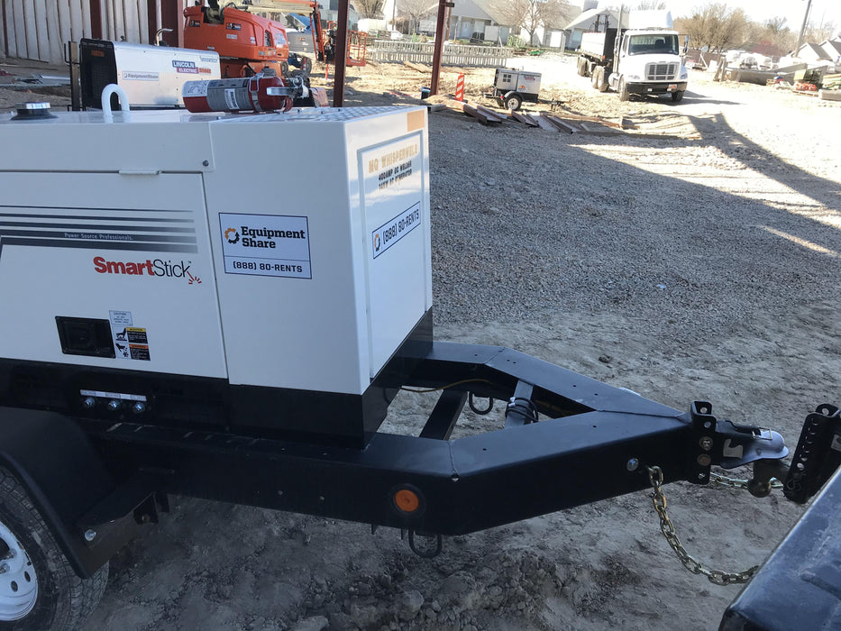 2020 Multiquip DLW400ESA4 400 amp Welder, 14kW, 120/240V, T4F Kubota, Trailer