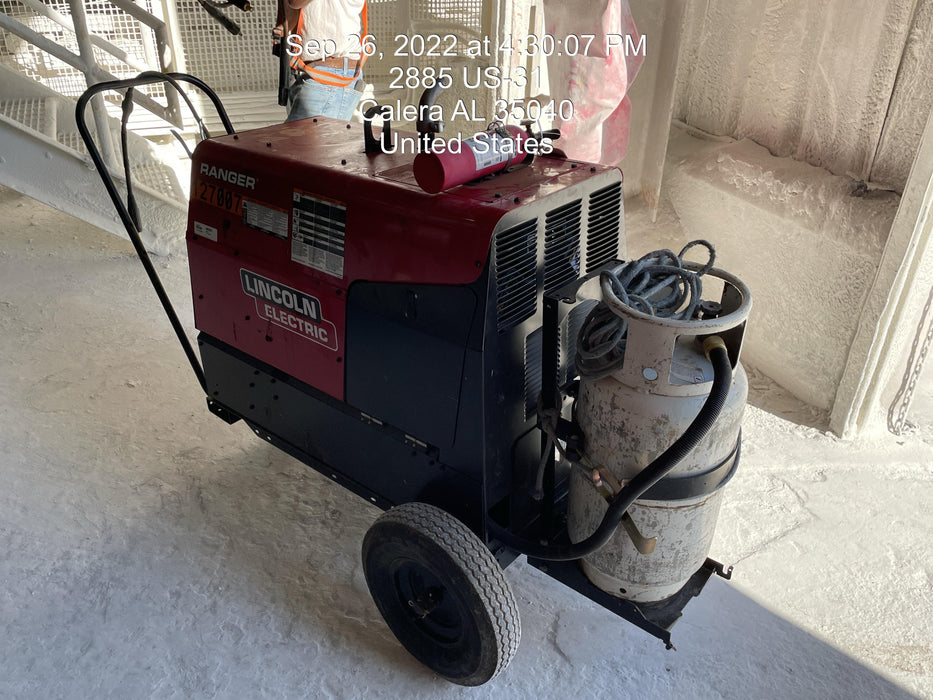 2021 Lincoln Electric Ranger 305 LPG K3430-1, Ranger 305 LPG, Undercarriage, Tank Holder & Strap, 10kw AC Gen, 25hp Kohler LPG Eng