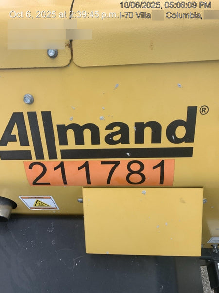 2022 Allmand NLV3GR (4) LED Light Fixture 350W, 23' Vertical Mast, 3kW Prime, Towable, Deep Sea L401, Leveling Jacks, Yanmar T4F 5.8hp