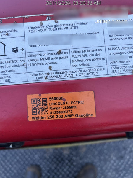 2025 LINCOLN ELECTRIC Ranger 260MPX