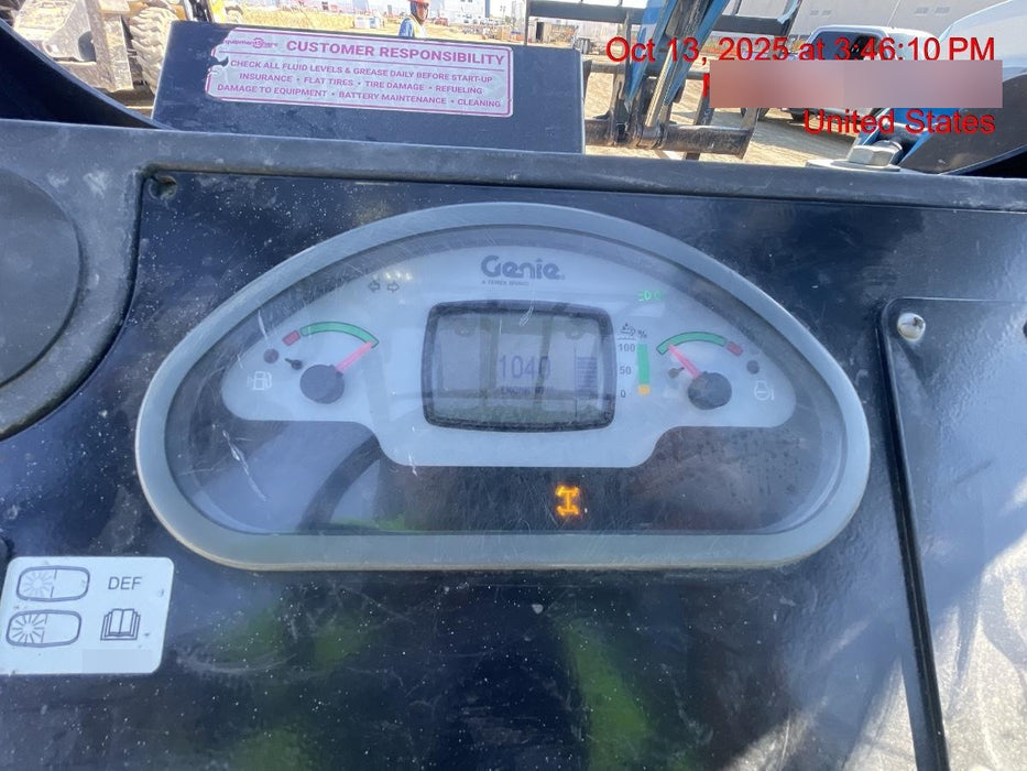 2017 Genie GTH-1056 Genie GTH1056, Solid Tires, 60" carriage, Light Kit, Open ROPS