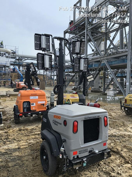 2024 Wacker Neuson LTT4 Diesel, Kohler KDW702, Deep Sea Controller, Auto Start, LED 320W, Bypass Outlet, T3