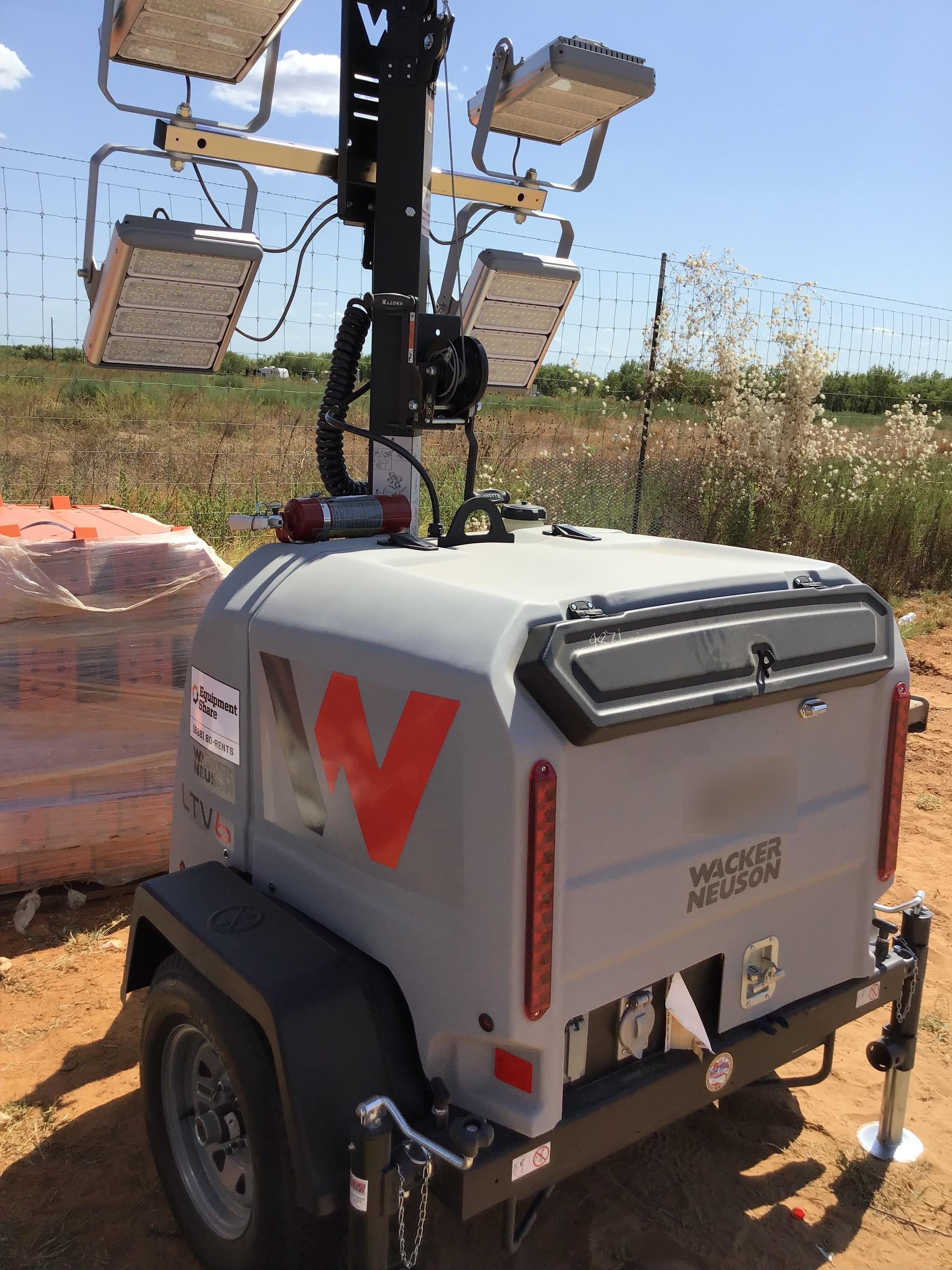2019 Wacker Neuson LTV6K-LED LTV6K Light Tower, LED 300W, Telematics EQ SH Kubota