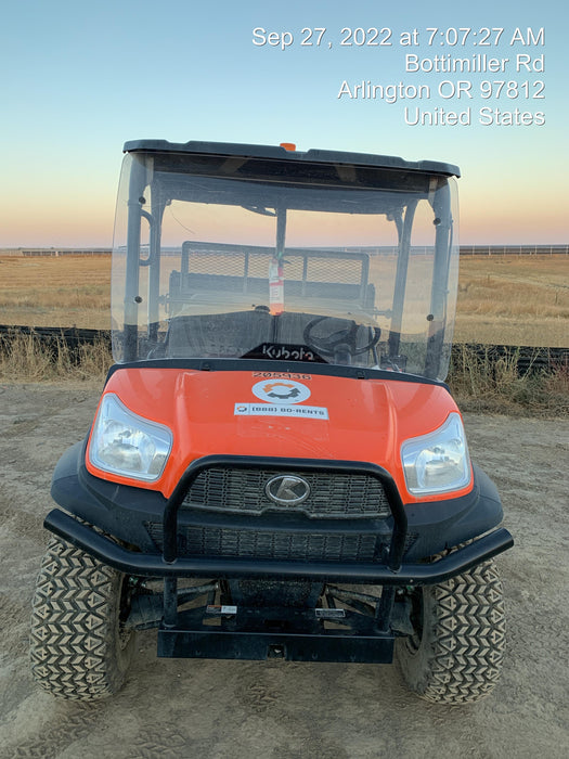2022 Kubota RTV-X1140W-H Plastic Canopy, Windshield Acrylic Clear, LED Strobe Light, Wire Harness Kit, Back up Alarm
