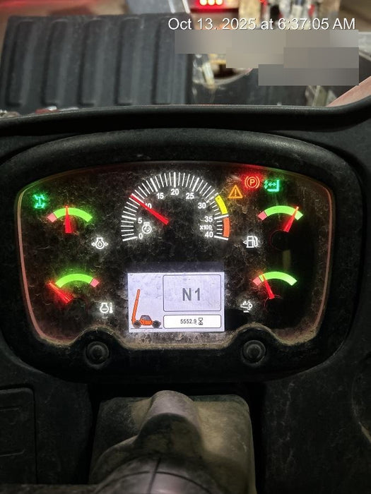 2019 JLG 1255 JLG 1255 T4F w/Open ROPS, Solid Tires, Work Lights/Beacon, 60" Carriage/Forks