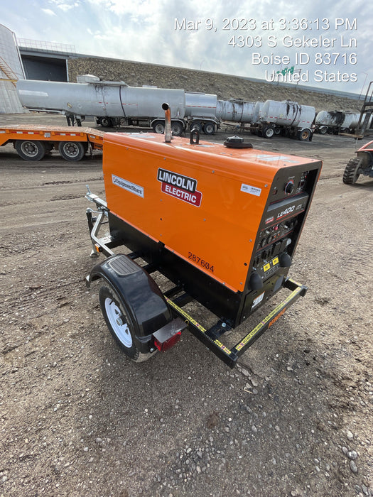 2023 Lincoln Electric LE400 Kubota V1505, Trlr, Cable Rack, Light Kit, ES Decals, T3