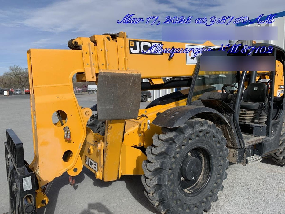 2020 JCB 512-56 Canopy, 74 HP, Solid Tires, STD Worklight, Beacon, Aux Hydraulics, Lifting Eye, Backup Alarm w/72" Carriage, 60" Forks