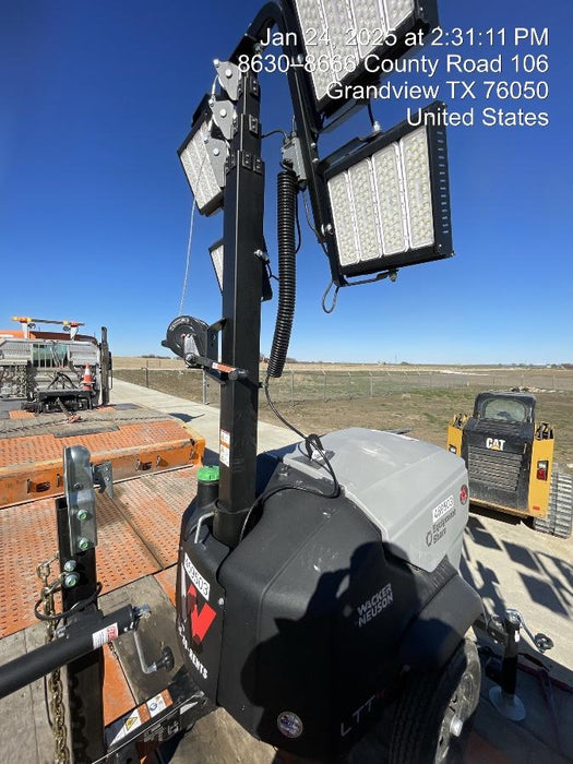 2024 Wacker Neuson LTT4 Diesel, Kohler KDW702, Deep Sea Controller, Auto Start, LED 320W, Bypass Outlet, T3