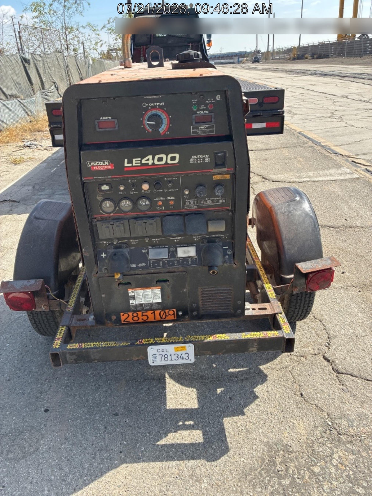 2022 Lincoln Electric LE400 Kubota V1505, Trlr, Cable Rack, Light Kit, ES Decals, T3