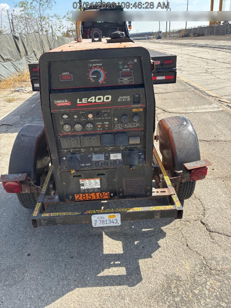 2022 Lincoln Electric LE400 Kubota V1505, Trlr, Cable Rack, Light Kit, ES Decals, T3