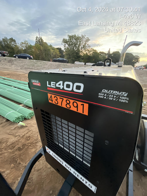 2024 Lincoln Electric LE400 Kubota V1505, Trlr, Cable Rack, Light Kit, ES Decals, T3