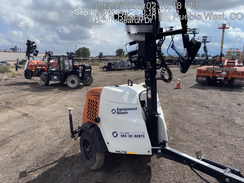 2023 Generac MLT2 Diesel, Flex Switch 120V Input, Powerzone Controller, 
(4) 320W LED Lights, 4kW Generator, 39.9 Gal Fuel Tank, 2" Ball, T3