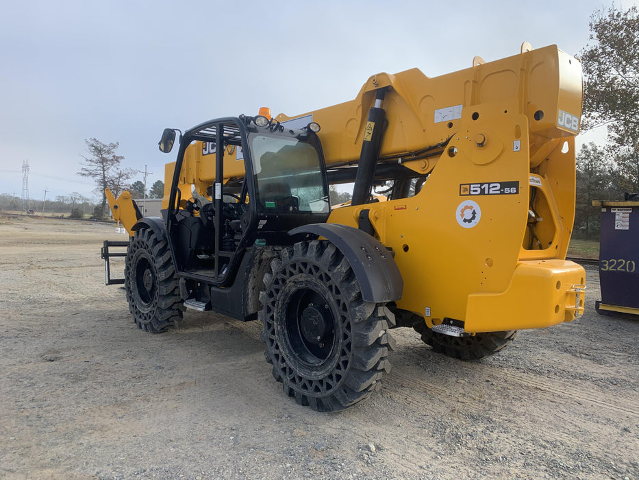 2020 JCB 512-56 Canopy, 74Hp, Solid Tires, Work Lights, Beacon, Aux Hydraulics, Back up Alarm, Lifting Eye, ES Decals