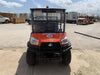2022 Kubota RTV-X1140W-H Plastic Canopy, Windshield Acrylic Clear, LED Strobe Light, Wire Harness Kit, Back up Alarm