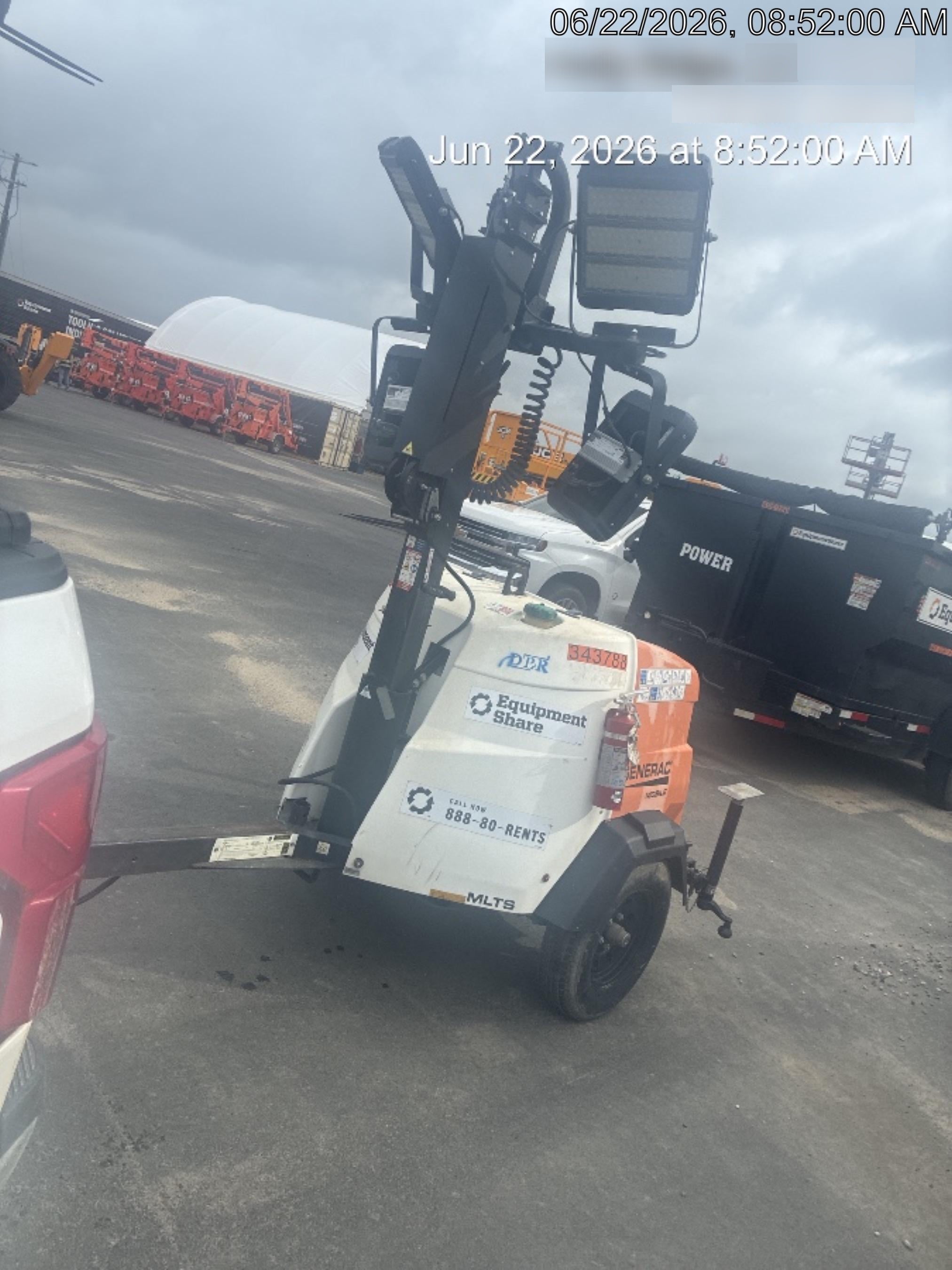 2023 Generac MLT2 Diesel, Flex Switch 120V Input, Powerzone Controller, (4) 320W LED Lights, 4kW Generator, 39.9 Gal Fuel Tank, 2" Ball, T3