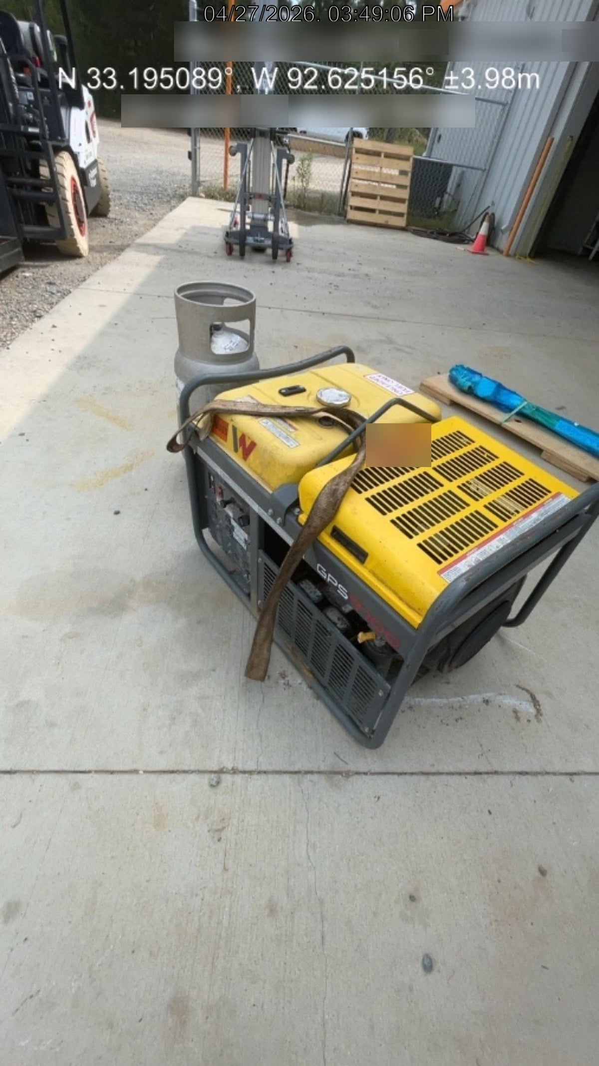 2020 Wacker Neuson GPS9700V Standard, Includes Wheel Kit P/N: 5100042221