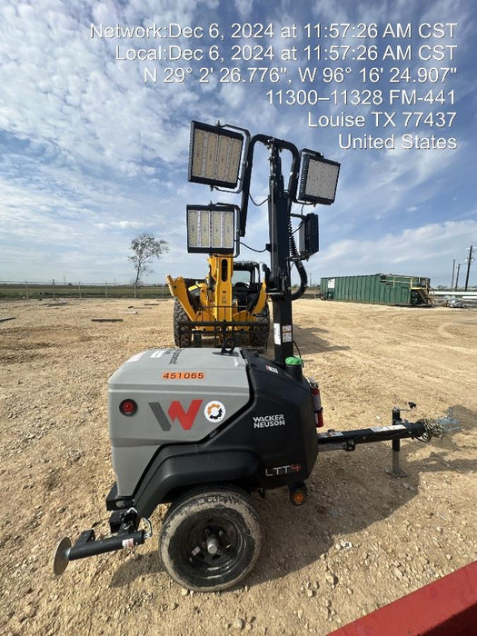 2024 Wacker Neuson LTT4 Diesel, Kohler KDW702, Deep Sea Controller, Auto Start, LED 320W, Bypass Outlet, T3