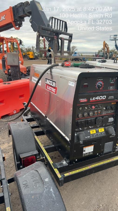 2024 Lincoln Electric LE400 Kubota V1505, Trlr, Cable Rack, Light Kit, ES Decals, T3