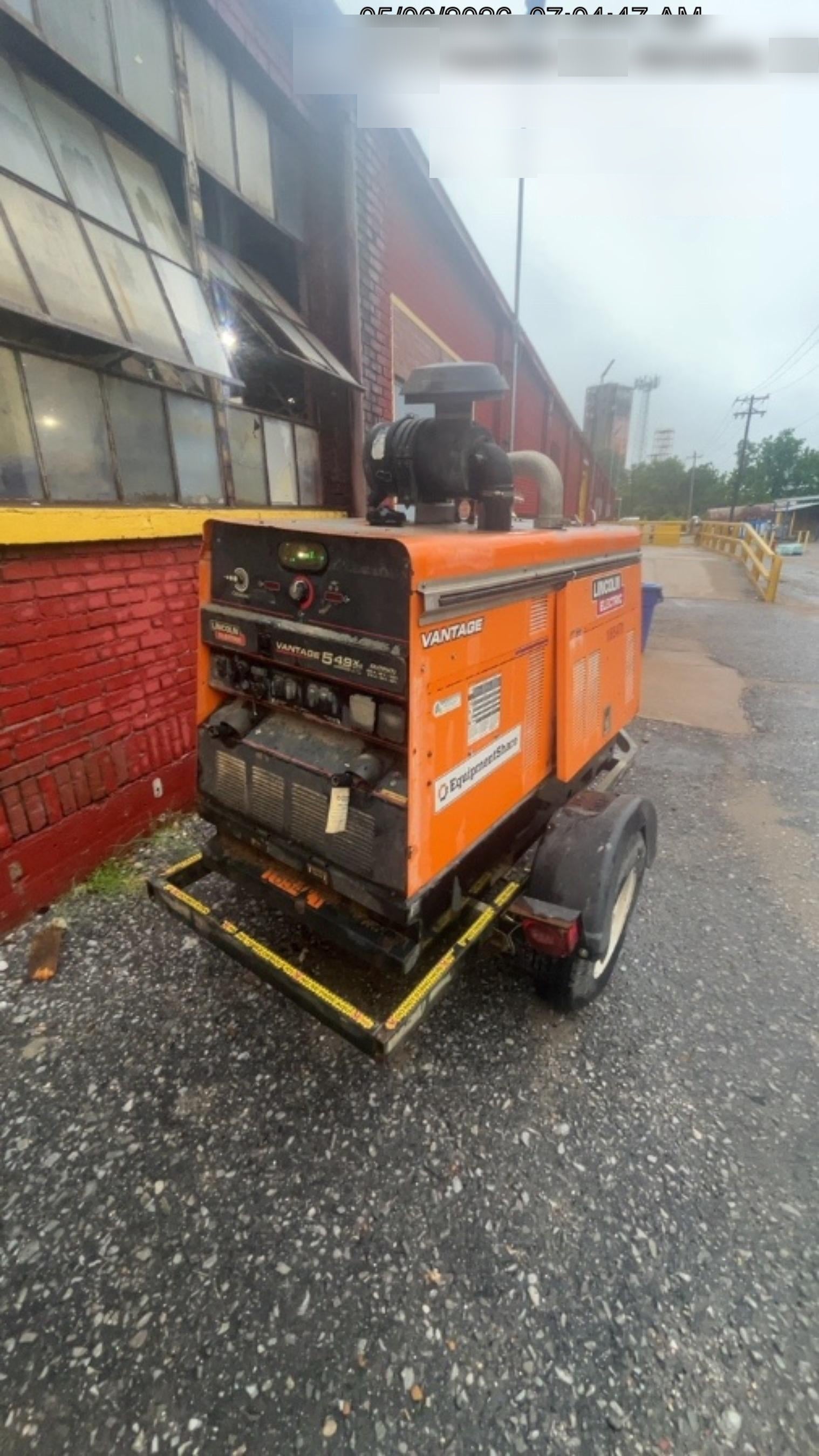 2021 Lincoln Electric Vantage 549X Ready Pak 3, ORANGE (includes trailer, cable rack, fender light kit)