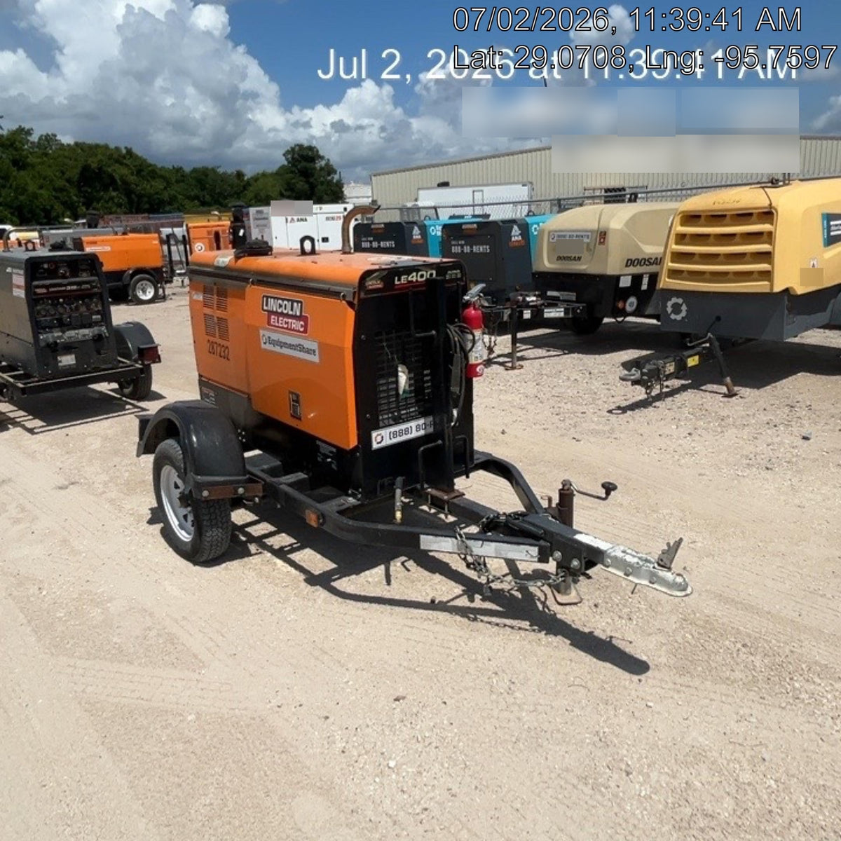 2022 Lincoln Electric LE400 Kubota V1505, Trlr, Cable Rack, Light Kit, ES Decals, T3