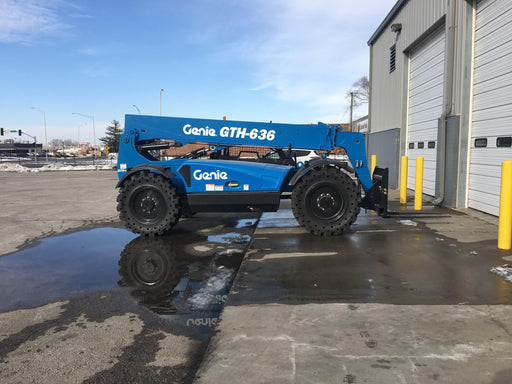 2018 Genie GTH-636 Genie GTH-636 w/Open ROPS, Solid Tires, beacon/work lights, 48" carriage/forks