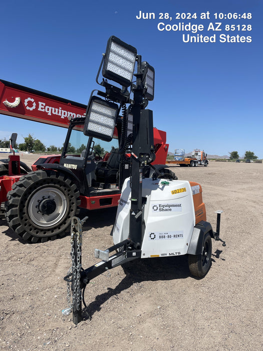 2024 Generac MLT2 Diesel, Flex Switch 120V Input, Powerzone Controller, 
(4) 320W LED Lights, 4kW Generator, 39.9 Gal Fuel Tank, 2" Ball, T3
