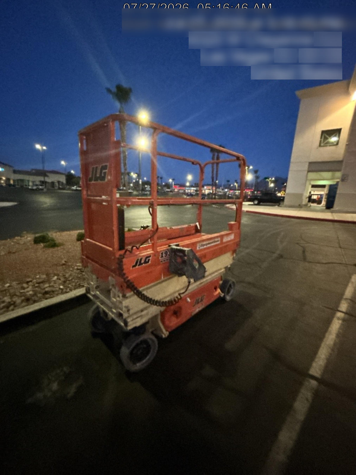 2016 JLG 1930ES Standard Options