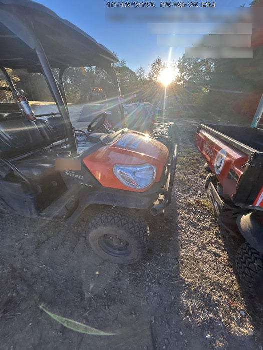 2022 Kubota RTV-X1140W-H Plastic Canopy, Windshield Acrylic Clear, LED Strobe Light, Wire Harness Kit, Back up Alarm