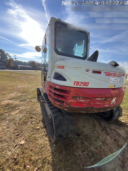 2020 Takeuchi TB290C Cab/Heat/Air, Rubber Tracks, Manual TAG QC