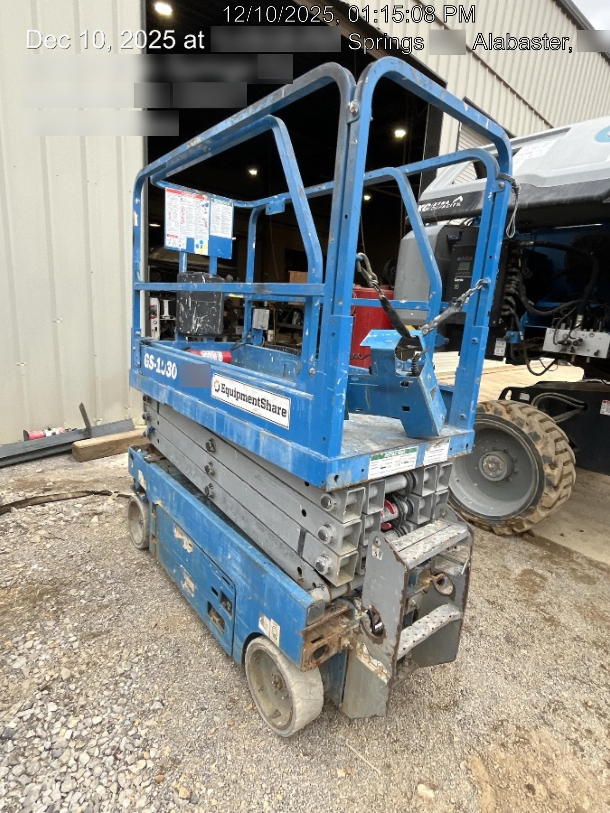 2019 Genie GS-1930 Fixed Rails with Chain Entry