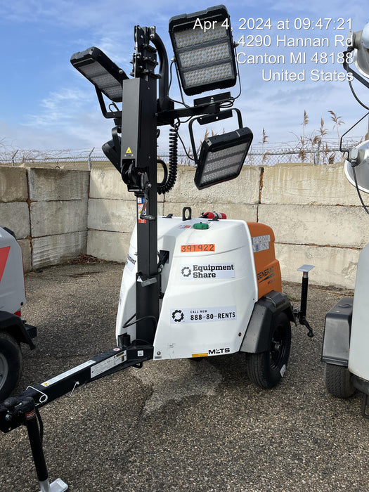 2024 Generac MLT2 Diesel, Flex Switch 120V Input, Powerzone Controller, 
(4) 320W LED Lights, 4kW Generator, 39.9 Gal Fuel Tank, 2" Ball, T3