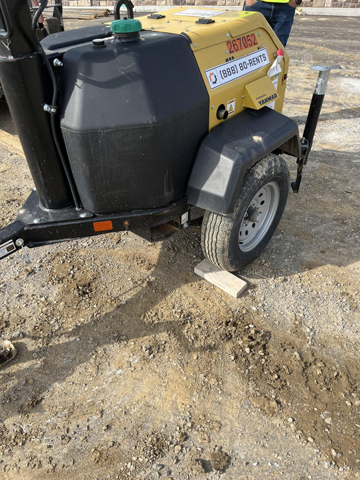 2022 Allmand NLV3GR (4) LED Light Fixture 350W, 23' Vertical Mast, 3kW Prime, Towable, ES Decals, T3