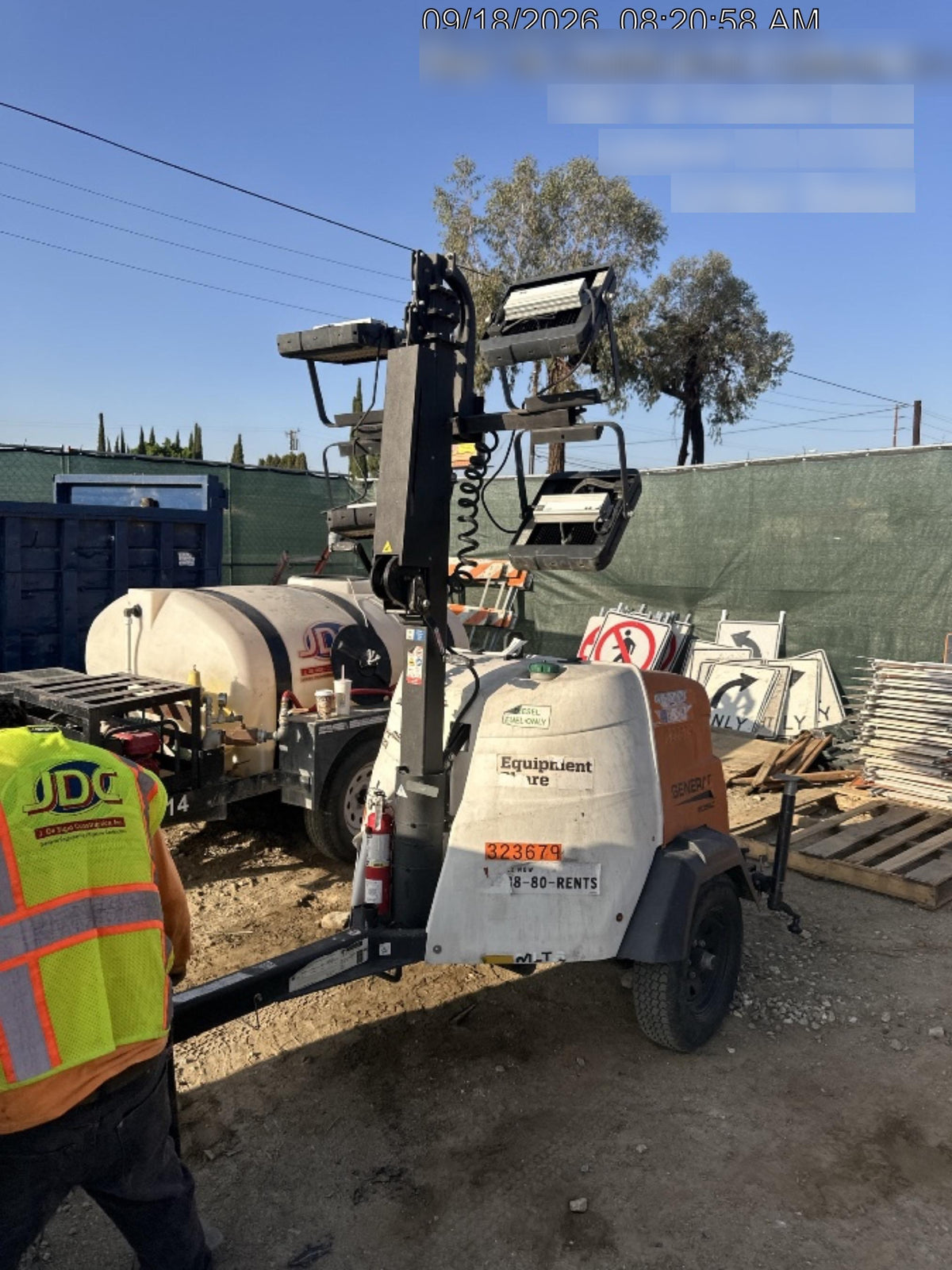 2023 Generac MLT2 Diesel, Flex Switch 120V Input, Powerzone Controller, (4) 320W LED Lights, 4kW Generator, 39.9 Gal Fuel Tank, 2" Ball, T3