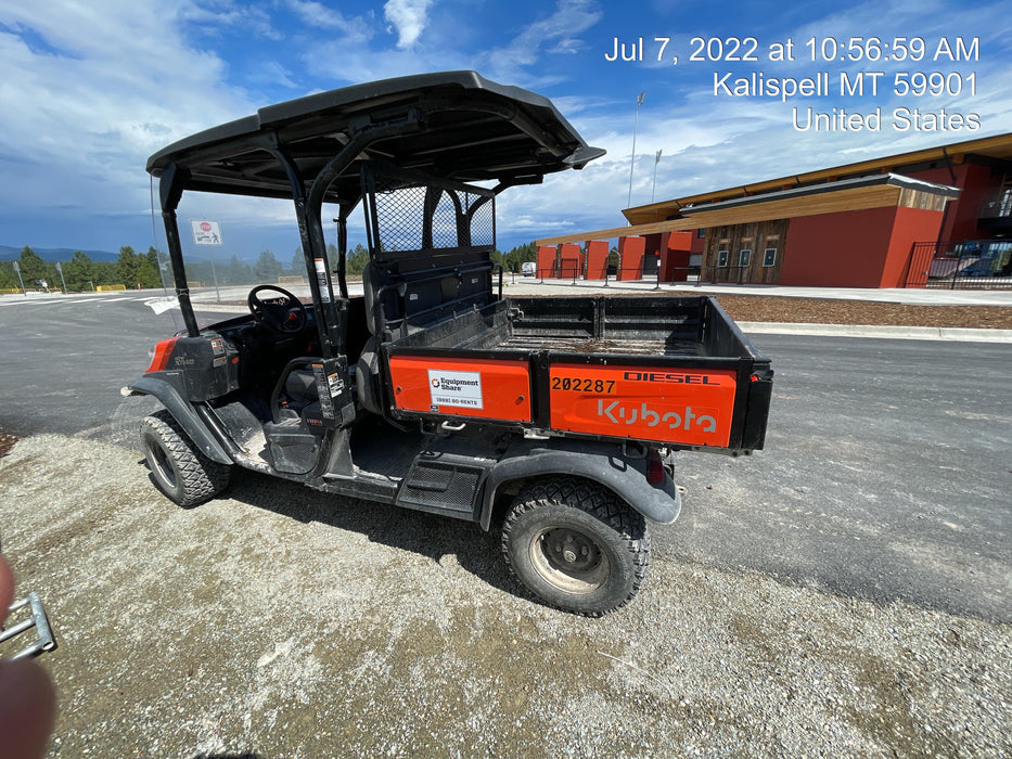 2022 Kubota RTV-X1140W-H Plastic Canopy, Windshield Acrylic Clear, LED Strobe Light, Wire Harness Kit, Back up Alarm