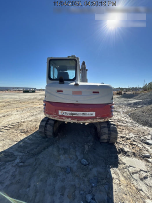 2019 Takeuchi TB290 Cab/Heat/AC Rubber tracks, Dozer blade, Travel alarm, Auxiliary hydraulics Manual QC, Hydraulic thumb, 18", 24", and 36" Buckets